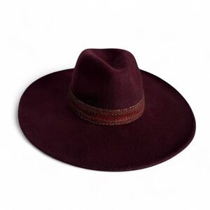 Treasure & Bond Burgundy Wool Wide-Brim Hat - Sold at Norstrom’s